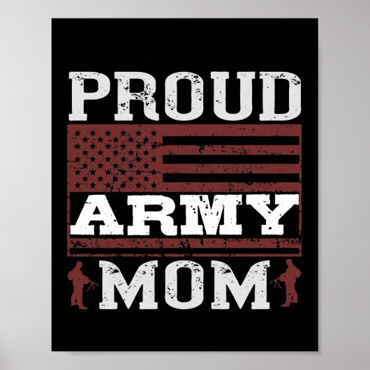 Proud Army Mam Poster (Voorkant)