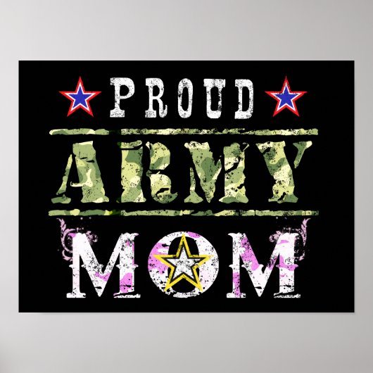Proud Army Mam Poster (Voorkant)
