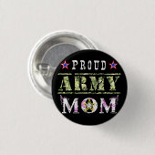 Proud Army Mam Ronde Button 3,2 Cm (Voorkant /achterkant)