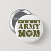 Proud Army Mam Ronde Button 5,7 Cm (Voorkant /achterkant)