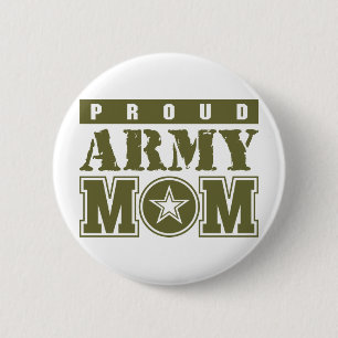 Proud Army Mam Ronde Button 5,7 Cm