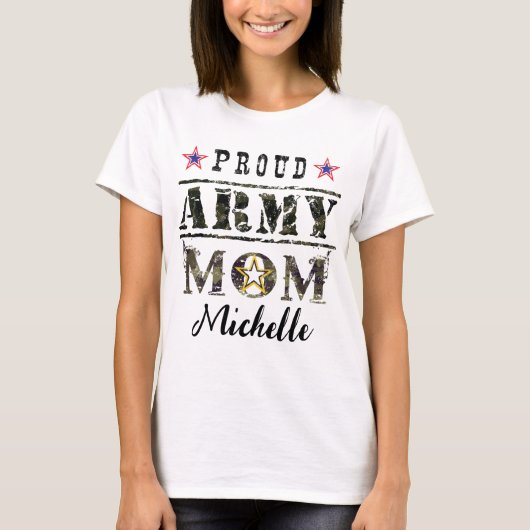 Proud Army Mam T-shirt (Voorkant)