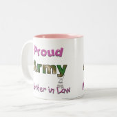 Proud Army Moeder in Law Mok (Voorkant links)