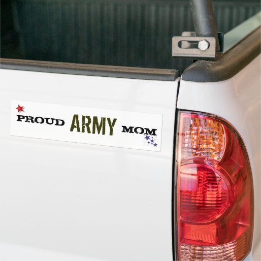 PROUD ARMY MOM BUMPERSTICKER (Op Truck)