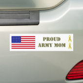 PROUD ARMY MOM-Bumpersticker Bumpersticker (Op auto)
