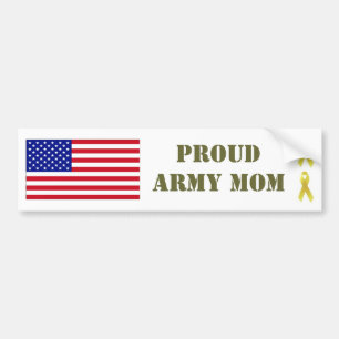 PROUD ARMY MOM-Bumpersticker Bumpersticker