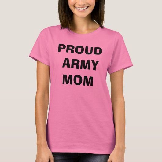PROUD ARMY MOM T-SHIRT (Voorkant)