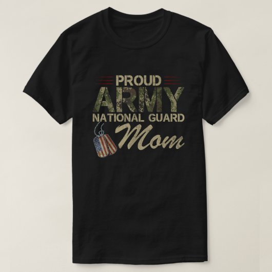 Proud Army National Guard Mam Moederdag T-shirt (Design voorkant)