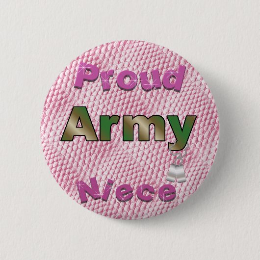 Proud Army Niece Button (Voorkant)