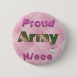 Proud Army Niece Button