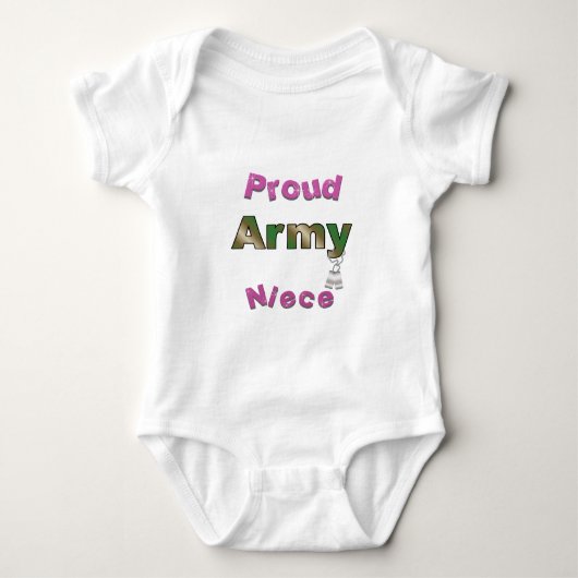Proud Army Niece Romper (Voorkant)