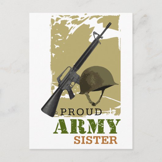 Proud Army Sister Briefkaart (Voorkant)