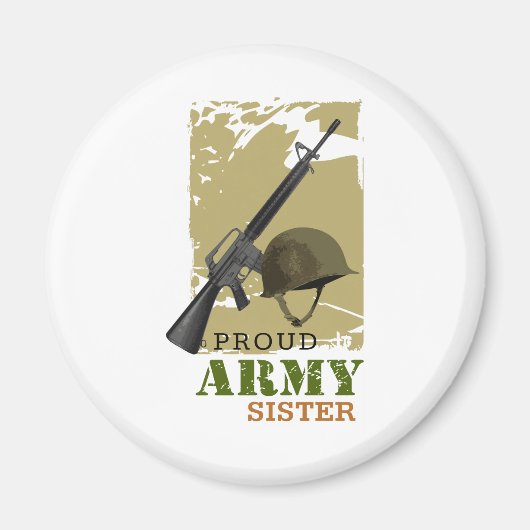 Proud Army Sister Magneet (Voorkant)