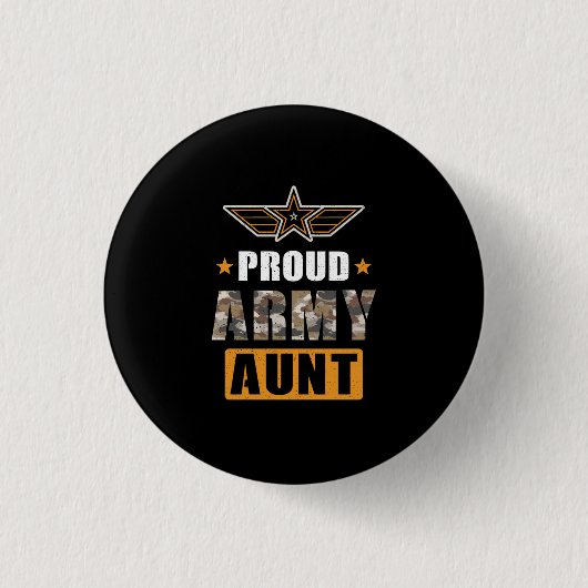 Proud Army Tunt Ronde Button 3,2 Cm (Voorkant)