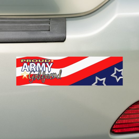 Proud Army Vriendin Bumpersticker (Op auto)