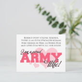 Proud Army Wife Briefkaart (Staand voorkant)