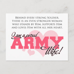 Proud Army Wife Briefkaart