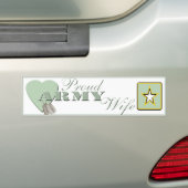 Proud Army Wife Bumpersticker (Op auto)