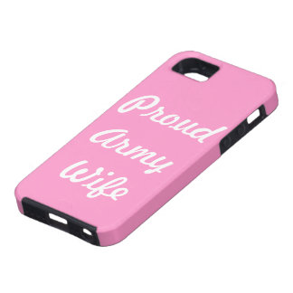 Proud Army Wife Tough iPhone 5 Hoesje