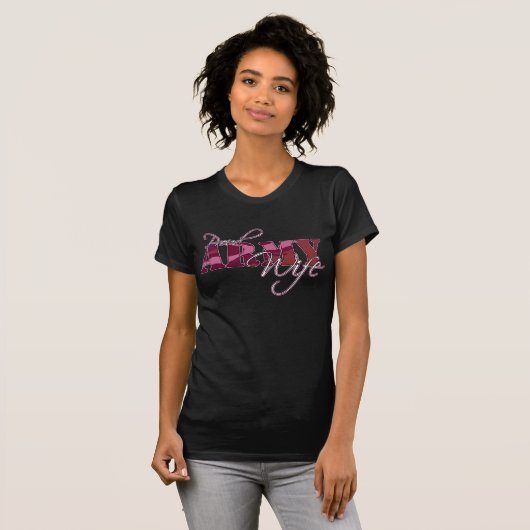 Proud Army Wife - Dark- T-shirt (Voorkant volledig)