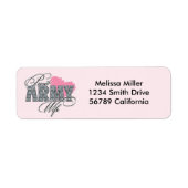 Proud Army Wife Etiket (Voorkant)
