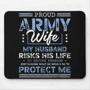 Proud Army Wife Husband Secure Freedom Soldier V Muismat