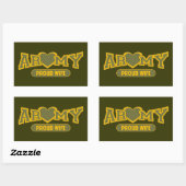 Proud Army Wife Rechthoekige Sticker (Vel)