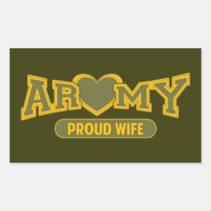 Proud Army Wife Rechthoekige Sticker