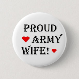 Proud Army Wife Ronde Button 5,7 Cm