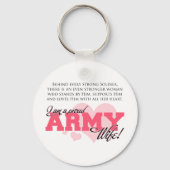 Proud Army Wife Sleutelhanger (Voorkant)