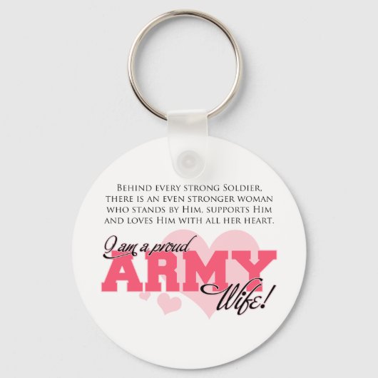 Proud Army Wife Sleutelhanger (Voorkant)