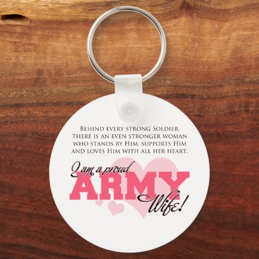 Proud Army Wife Sleutelhanger (Voorkant)