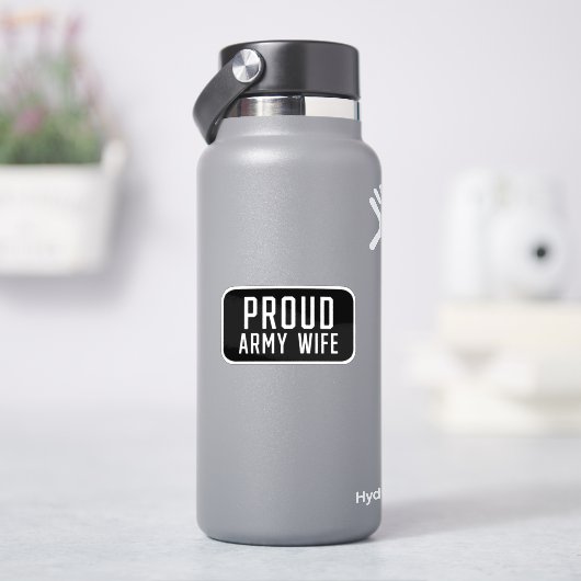 Proud Army Wife Sticker (HydroFlask)