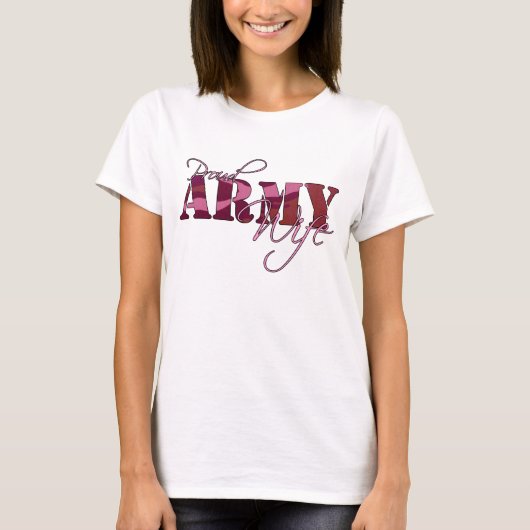 Proud Army Wife T-shirt (Voorkant)