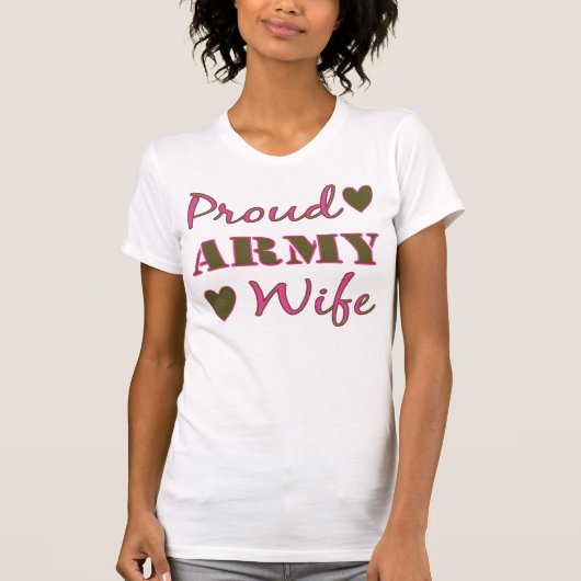 Proud-Army-Wife-T-shirt T-shirt (Voorkant)