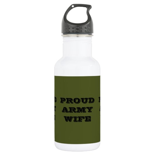 Proud Army Wife Waterfles (Voorkant)