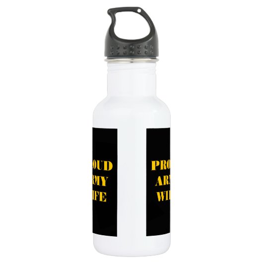 Proud Army Wife Waterfles (Achterkant)