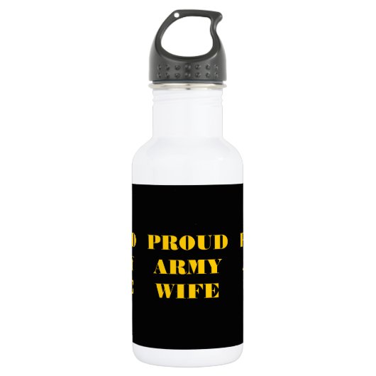 Proud Army Wife Waterfles (Voorkant)