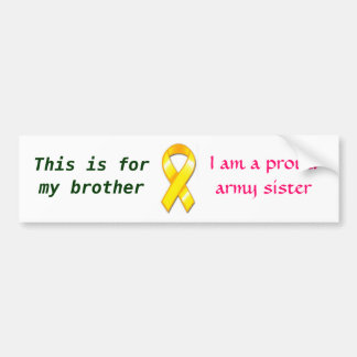 Proud Army Zuster Bumpersticker