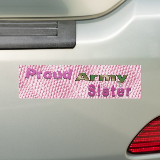Proud Army Zuster Bumpersticker (Op auto)