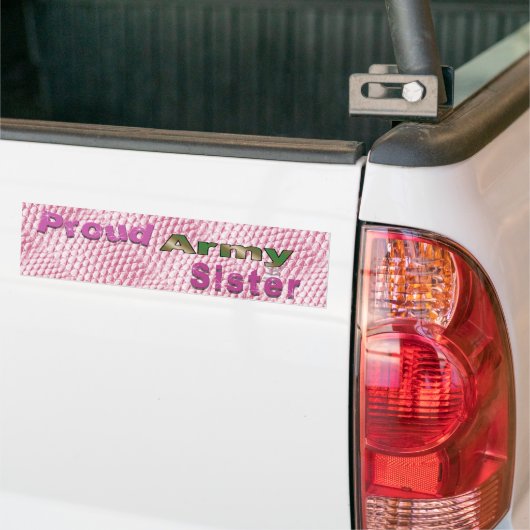 Proud Army Zuster Bumpersticker (Op Truck)