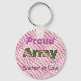 Proud Army Zuster in Law Sleutelhanger