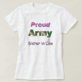 Proud Army Zuster in Law Tshirt