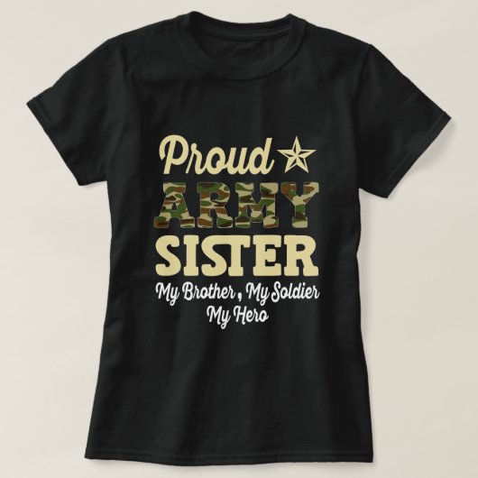Proud Army Zuster OCP Camo Family Gift T-shirt (Design voorkant)