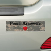 Proud Armyoman Bumpersticker (Op auto)