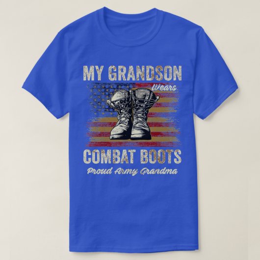 Proud Armys Grandma: Militaire Pride (22) T-shirt (Design voorkant)