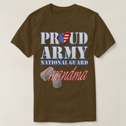 Proud Armys Grandma  Military Pride (64)  T-shirt (Design voorkant)