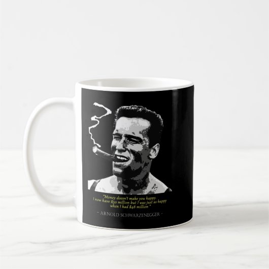 Proud Arnold Schwarzenegger Quote Koffiemok (Links)