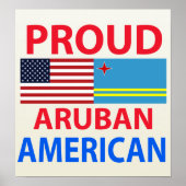 Proud Aruban American Poster (Voorkant)