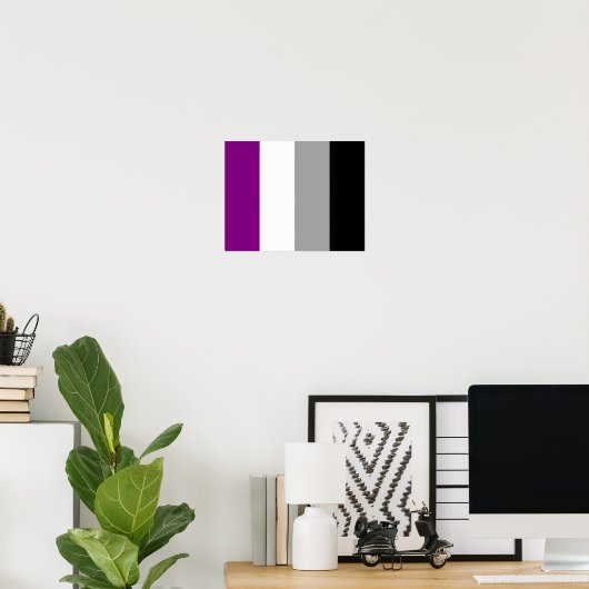 Proud Asexual Poster (Thuiskantoor)